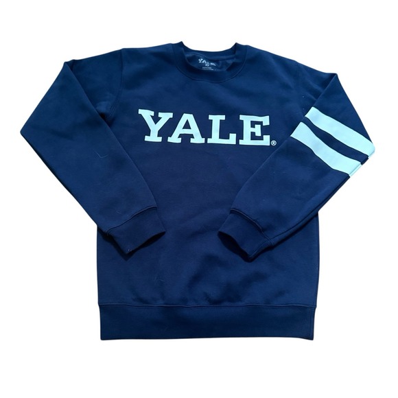 Yale University Crewneck Sweatshirt Size XS Blue White - Picture 3 of 4